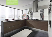 MDF Veneer Kitchen Cabinet-K008