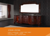 Rustic Solid Wood Vanity-V018